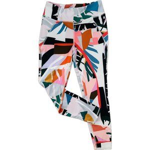 Betsey Johnson Womens Colorblock Pocketed Exercise Yoga Leggings Size Small